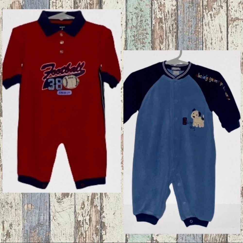 Carter’s (2) Baby Boys Coveralls​​​​​​​​​​​​​​​​​​​​​​​​​​​​​